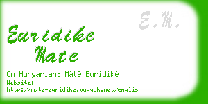 euridike mate business card